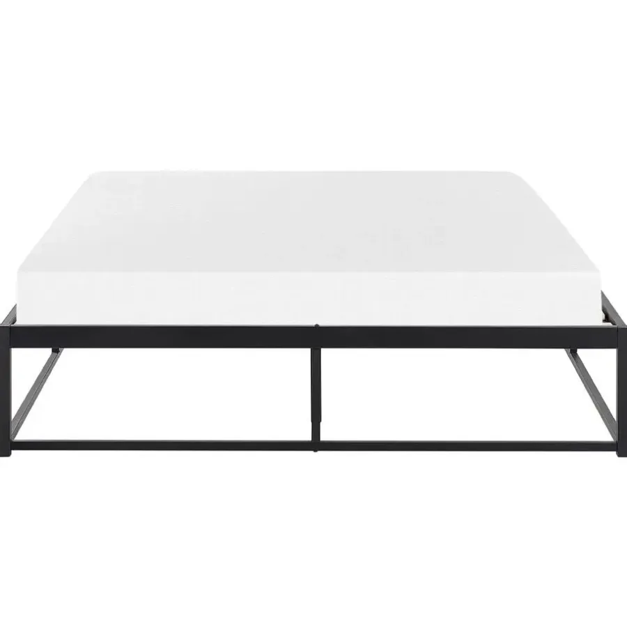 Beliani VIRY - Tweepersoonsbed - Zwart - 140 x 200 cm - Metaal