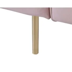 Beliani VISNES - Slaapbank 3-zits - Roze - Fluweel