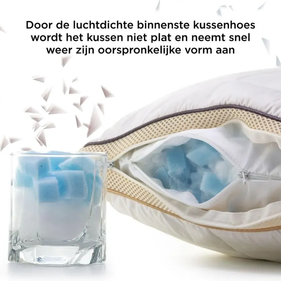 Hoofdkussens-Vitapur Kinderkussen - Traagschuim vulling - 40x60 cm