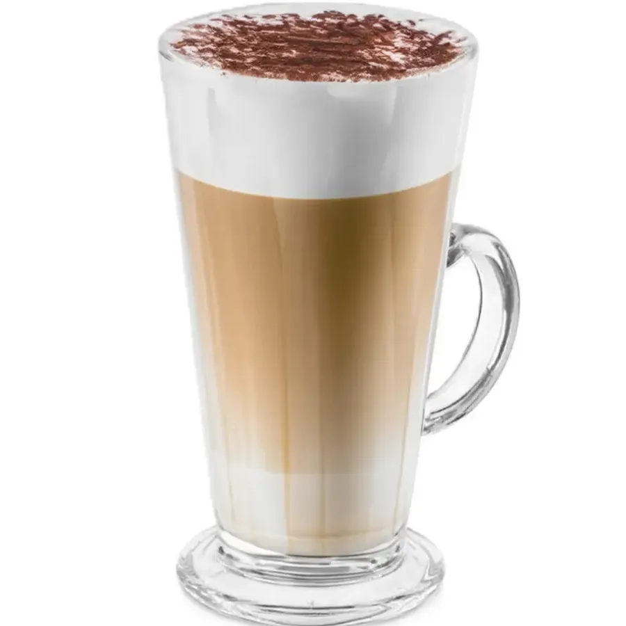 Vivalto Caffe Latte/koffie glazen Paris - glas - 6x - 280 ml
