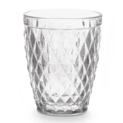 Waterglazen-Vivalto Drinkglazen/waterglazen Diamonds - glas - 6x - 250 ml