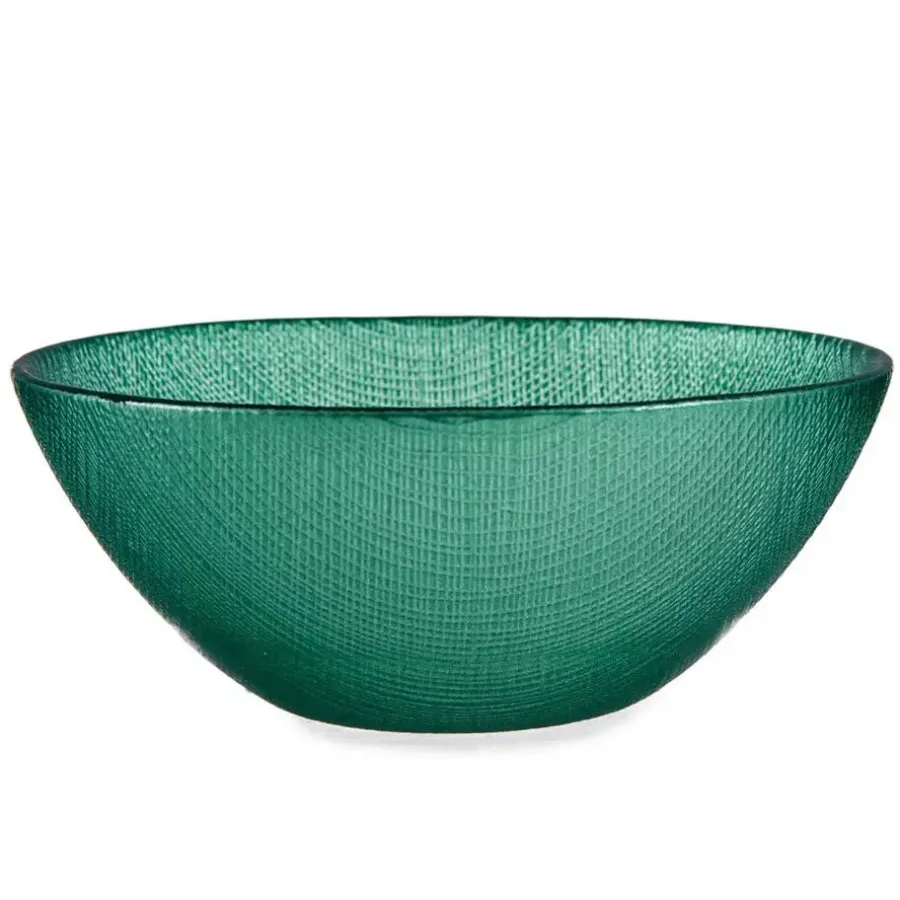 Kommen-Vivalto schaaltjes/kommetjes - Murano - glas - groen - D15 cm