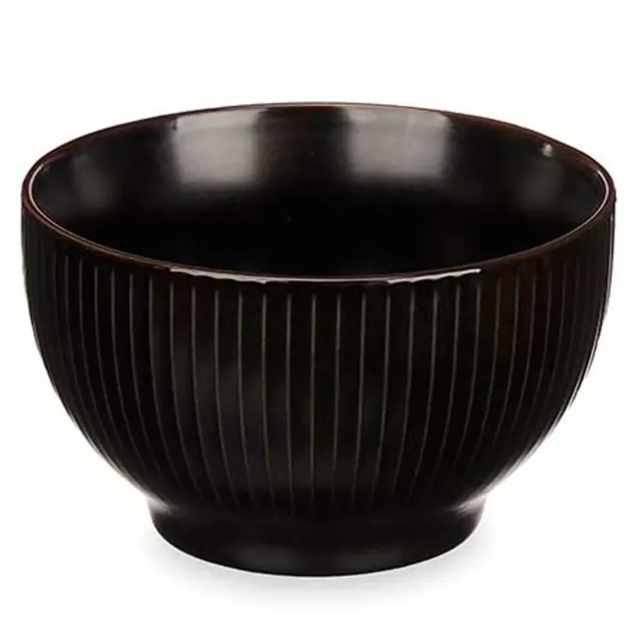 Vivalto schaaltjes/kommetjes - porselein - zwart - D14 cm