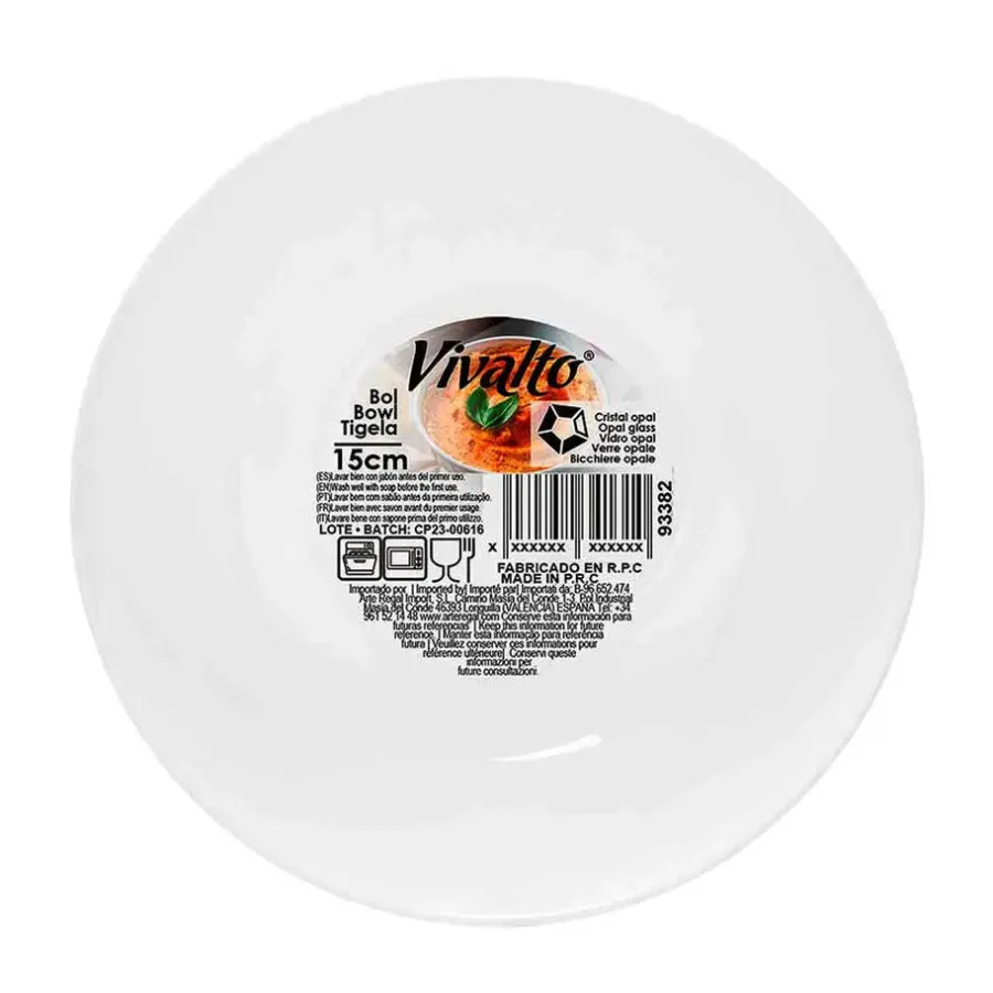 Vivalto schaaltjes/kommetjes - keramiek - ivoor wit - D15 cm