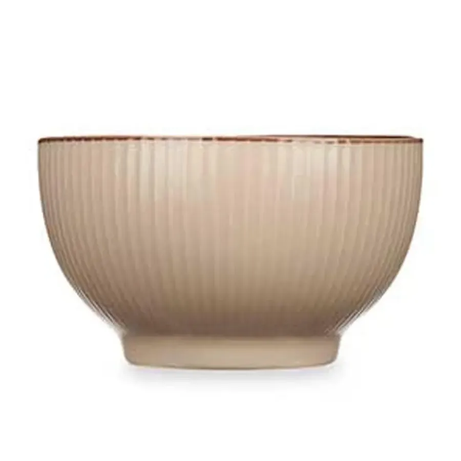 Vivalto schaaltjes/kommetjes - porselein - beige - D14 cm