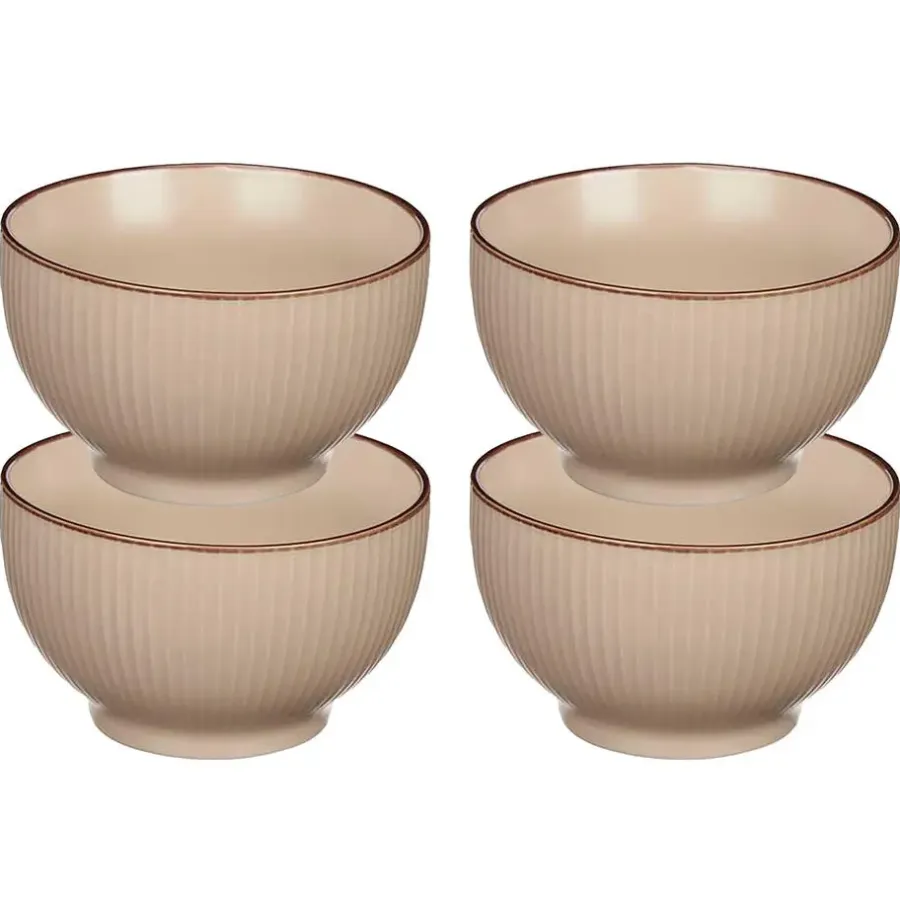 Vivalto schaaltjes/kommetjes - porselein - beige - D14 cm