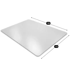 Floortex Vloerbeschermer - Antistatisch PVC - Harde vloer - 116x150 cm