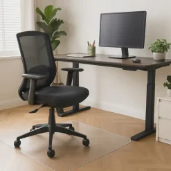 Floortex Vloerbeschermer - Antistatisch PVC - Harde vloer - 116x150 cm