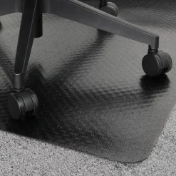 Vloerbescherming-Floortex Vloerbeschermer PVC - Zwart - Tapijt - 120x150cm