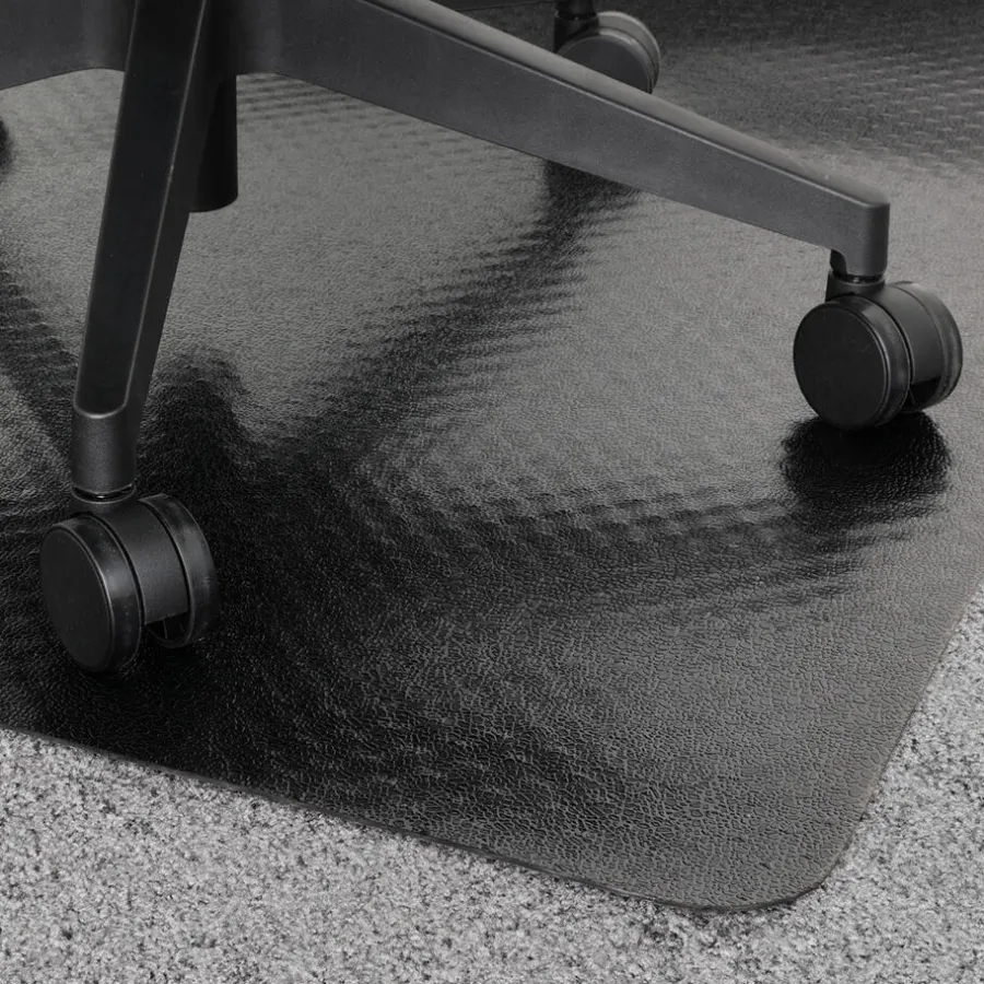 Vloerbescherming-Floortex Vloerbeschermer PVC - Zwart - Tapijt - 120x150cm