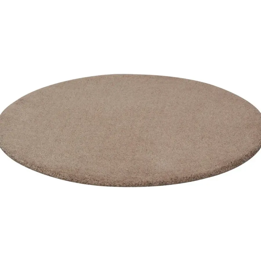 Leen Bakker Vloerkleed Colours - taupe - Ø68 cm