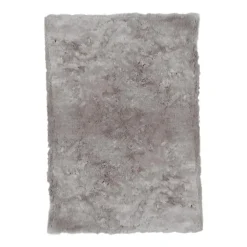 Hoogpolige Vloerkleden-Giga Meubel Vloerkleed Grijs Katoen Polyester - 160x230cm - Olav