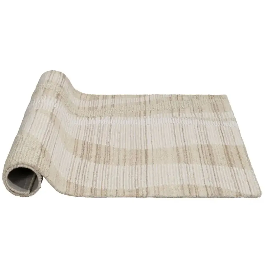 Vloerkleden|Laagpolige Vloerkleden-Leen Bakker Vloerkleed Mito - zand - 190x280 cm