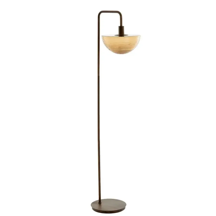 Staande Lampen-Light & Living Vloerlamp Baylie - Bruin - 43x30x165cm