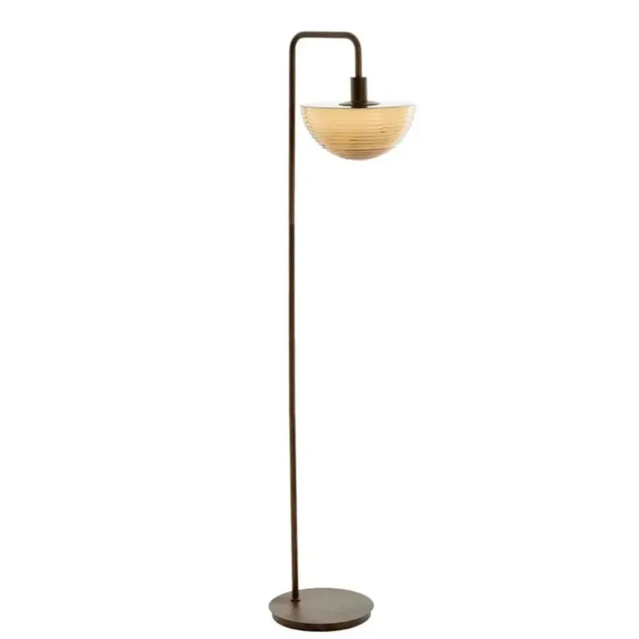 Staande Lampen-Light & Living Vloerlamp Baylie - Bruin - 43x30x165cm