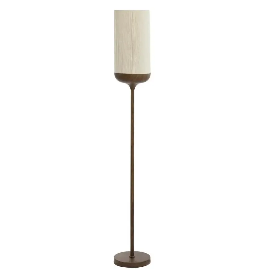 Light & Living Vloerlamp Dania - Crème/Bruin - Ø23x159cm