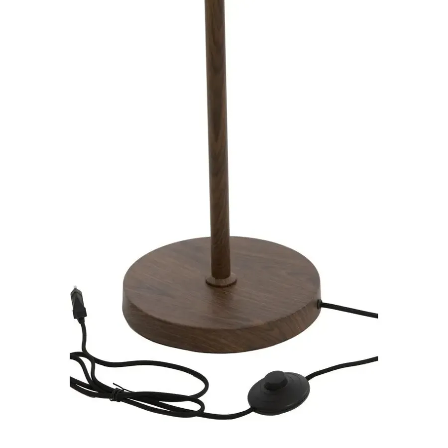 Light & Living Vloerlamp Dania - Crème/Bruin - Ø23x159cm