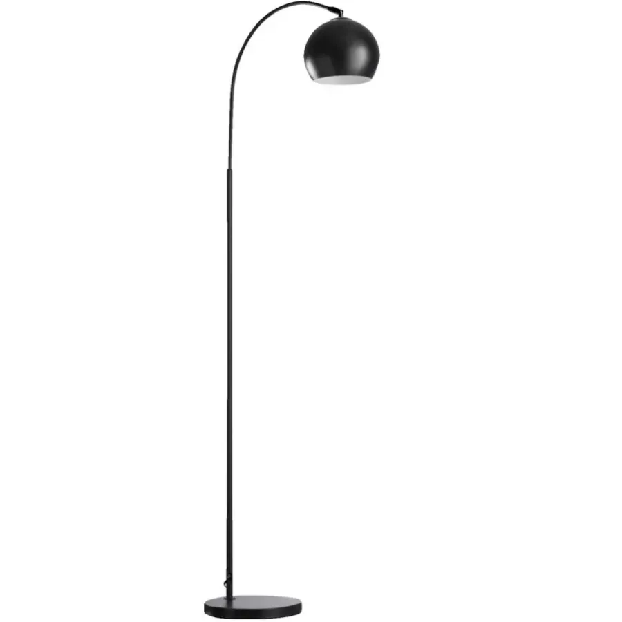 Leen Bakker Vloerlamp Dina - zwart - 148 x 24 cm