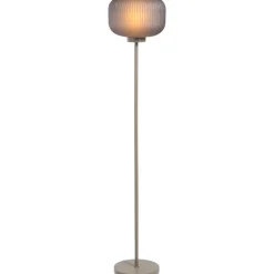Leen Bakker Vloerlamp Ella taupe E27 - 150x30x30 cm
