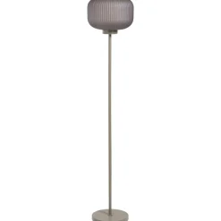 Leen Bakker Vloerlamp Ella taupe E27 - 150x30x30 cm