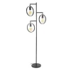Dimehouse Vloerlamp Fabiola metaal 3-lichts - 155x50x155 cm - Metaal - Grijs