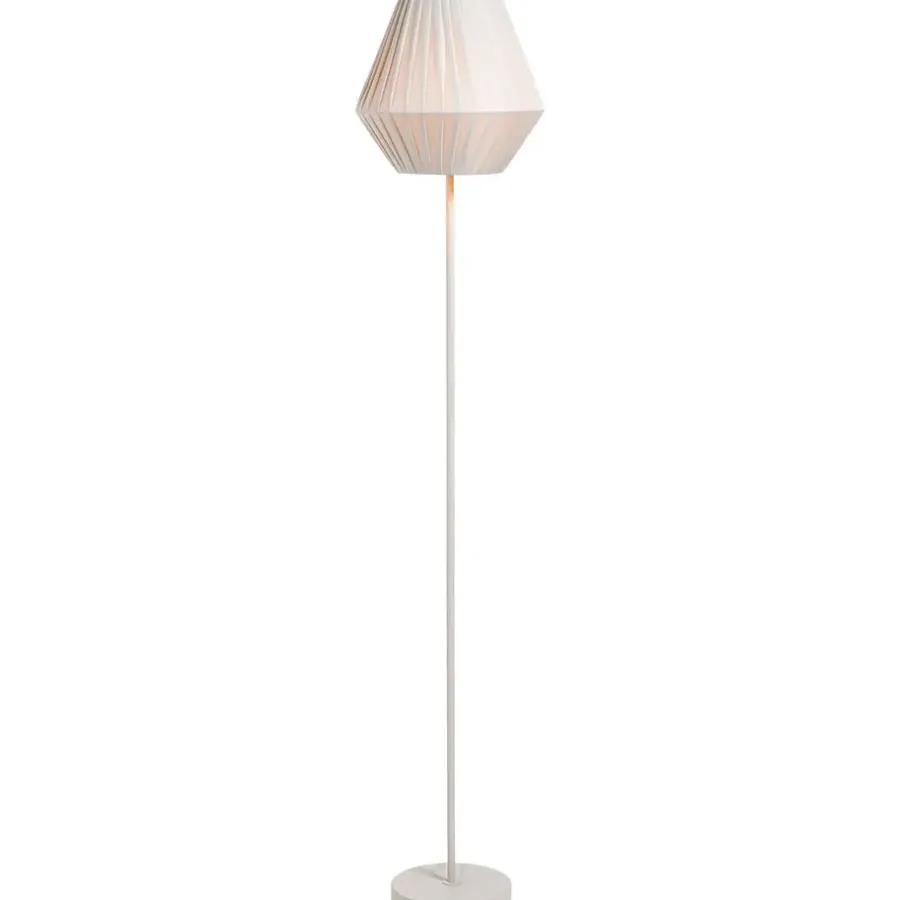 Staande Lampen-Leen Bakker Vloerlamp Feline grijs E27 - 151x30x30 cm