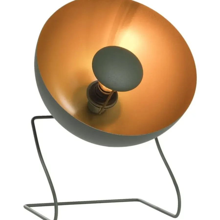 Staande Lampen-Leen Bakker Vloerlamp Lumen groen metaal E14 29x35x25 cm
