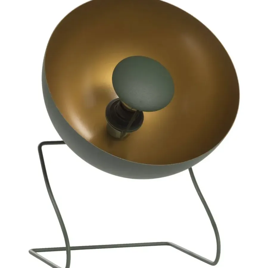 Staande Lampen-Leen Bakker Vloerlamp Lumen groen metaal E14 29x35x25 cm