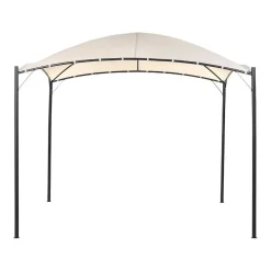 Terrasoverkappingen-Beliani VOMERO - Tuinpaviljoen - Beige - Staal