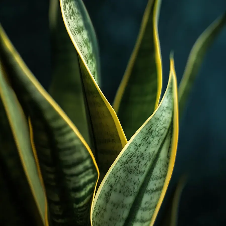 Plant in a Box Vrouwentong - Set van 3 - Sansevieria 'Futura Superba' - Hoogte 35-40cm - ⌀12cm
