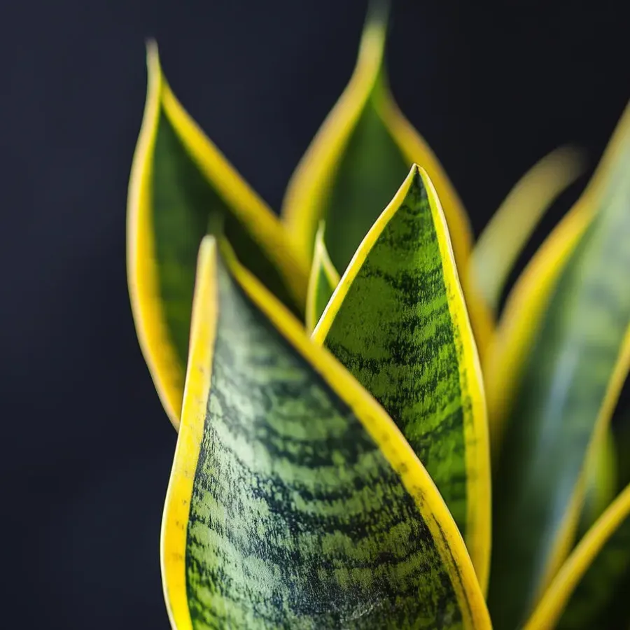 Plant in a Box Vrouwentong - Set van 3 - Sansevieria 'Futura Superba' - Hoogte 35-40cm - ⌀12cm