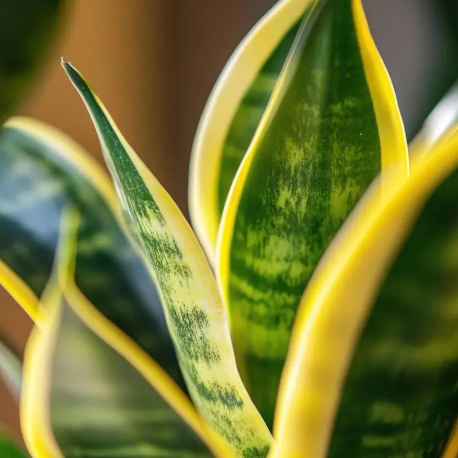 Kamerplanten-Plant in a Box Vrouwentong - Set van 2 - Sansevieria 'Futura Superba' - Hoogte 35-40cm - ⌀12cm