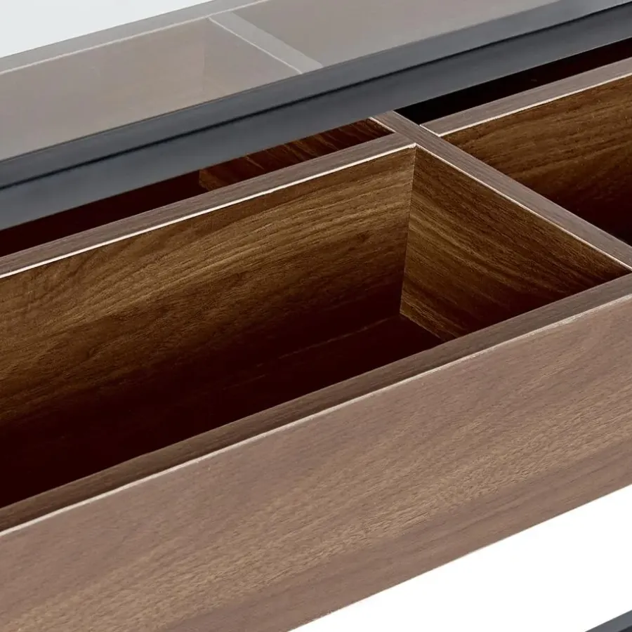 Beliani WACO - Consoletafel - Zwart - Metaal