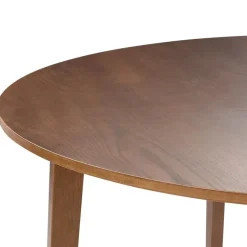 Ronde Eettafels-Leen Bakker WAIPORI - Eettafel - Donkere houtkleur - 140 cm - MDF