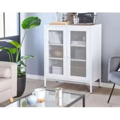 Beliani WAKATIPU - Sideboard - Wit - Staal