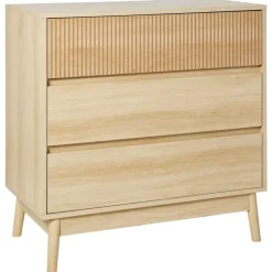Ladekasten|Ladekasten-Leen Bakker WALES - Ladekast 3 lades - Lichte houtkleur - MDF