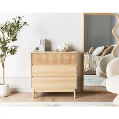 Ladekasten|Ladekasten-Leen Bakker WALES - Ladekast 3 lades - Lichte houtkleur - MDF
