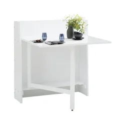 Loft24 Walter - Eettafel 84x80 cm 3-persoons in wit MDF