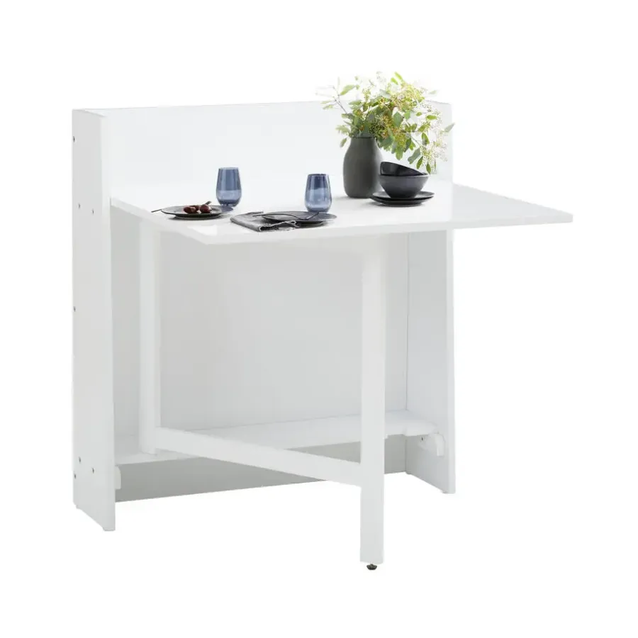 Loft24 Walter - Eettafel 84x80 cm 3-persoons in wit MDF