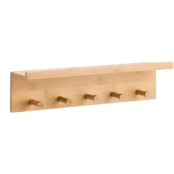 Leen Bakker Wandkapstok Hazel - naturel - 12x49x9,5 cm