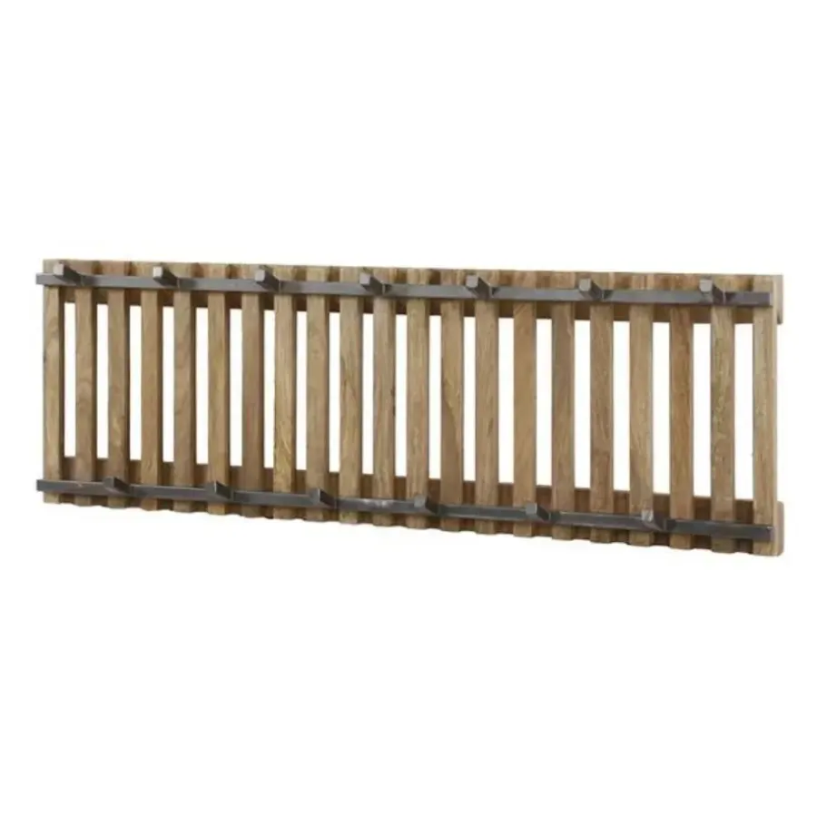 Giga Living Wandkapstok Hout - 13-Haken - 100x10x33cm - Tweak