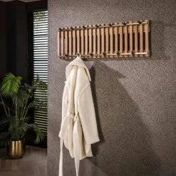 Giga Living Wandkapstok Hout - 13-Haken - 100x10x33cm - Tweak