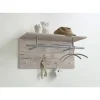Kapstokken-Leen Bakker Wandkapstok Spot - zand/eikenkleur - 72x35x29,5 cm