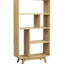 Boekenkasten|Boekenkasten-Leen Bakker Wandkast Bulan - naturel - 80x33x150 cm