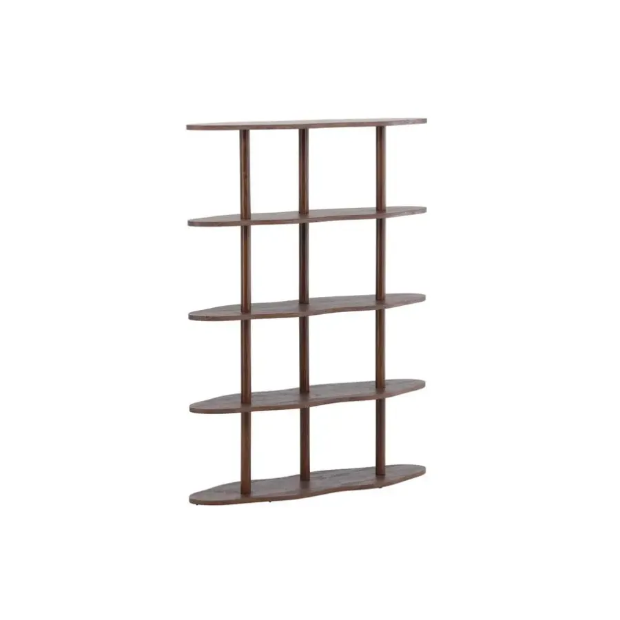 Fjôrd Wandkast Donkerbruin - 105x30x140cm - Moln