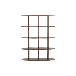 Fjôrd Wandkast Donkerbruin - 105x30x140cm - Moln