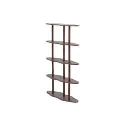 Fjôrd Wandkast Donkerbruin - 105x30x140cm - Moln