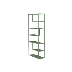 Wandkasten-Fjôrd Wandkast Groen Staal - 85x35x190cm - Staal