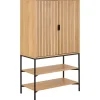 Giga Living Wandkast Naturel Eikenlook - 80x40x140cm - Juna