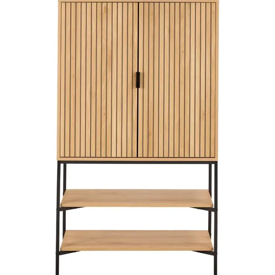 Giga Living Wandkast Naturel Eikenlook - 80x40x140cm - Juna